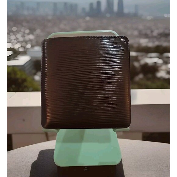 LOUIS VUITTON Portefeuille Marco Bifold Wallet Epi Leather Brown Good Used Cond